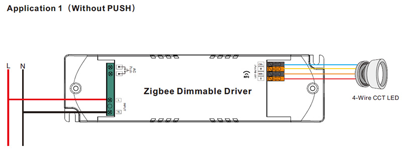 SRP-ZG9105N-15CCT100-700 15W NFC CCT Zigbee LED Strip Driver CC Wiring Diagram