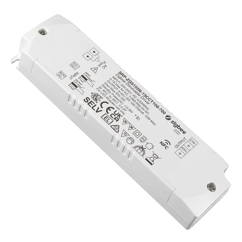 SRP-ZG9105N-15CCT100-700 15W NFC CCT Zigbee LED Strip Driver CC