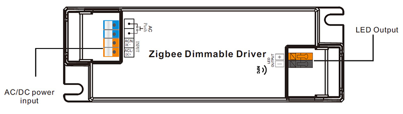 SRP-ZG9105N-36CC350-1050 CC 36W NFC Diming LED Driver Zigbee Function introduction