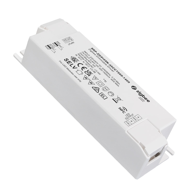 SRP-ZG9105N-45CCT500-1400 CC Zigbee CCT LED Dimmable Driver NFC