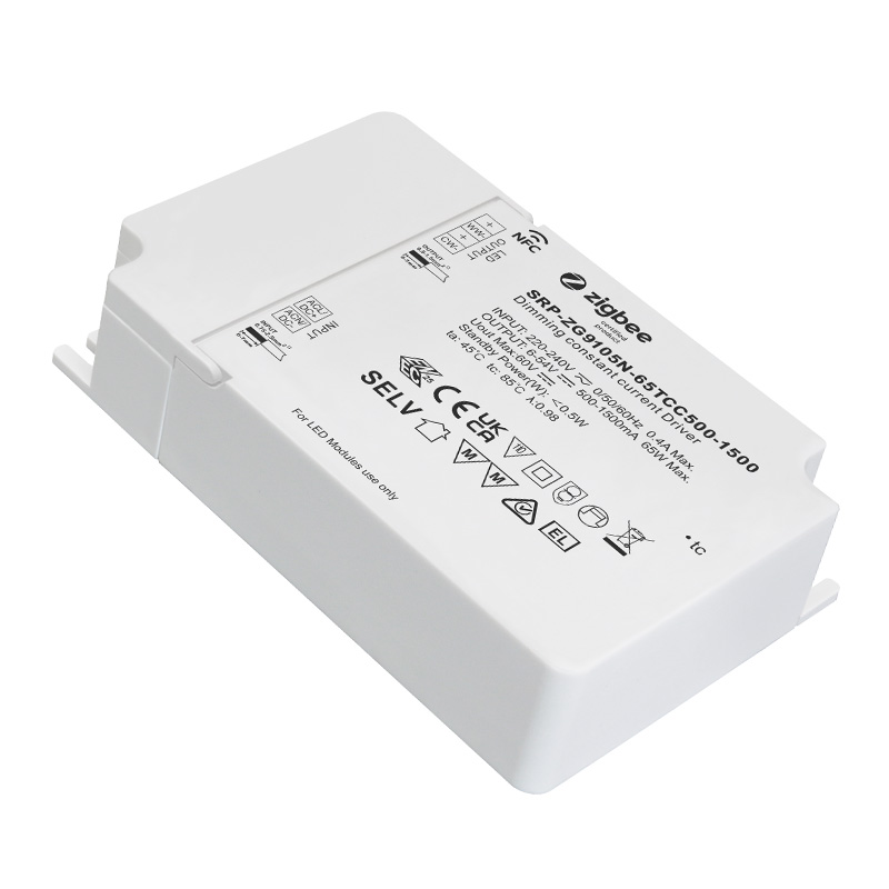 SRP-ZG9105N-65CCT500-1500 NFC CCT 500 to 1500mA LED driver Zigbee