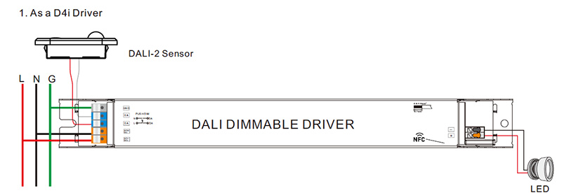  SRPL-2305iN-30CC250-850 CC 30W Dimmable NFC DALI DT6 D4i Driver Wiring Diagram