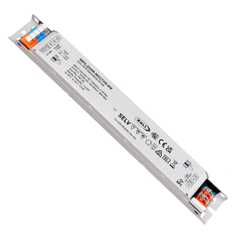 SRPL-2309N-30CCT250-850 30W CC NFC DALI 2 CCT LED Tape Driver