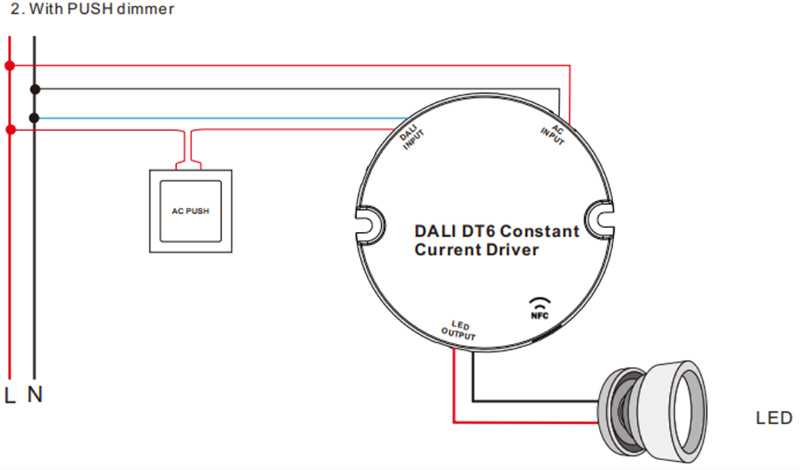 SRPY-2305N-10CC100-500 CC NFC LED Driver Wiring Diagram