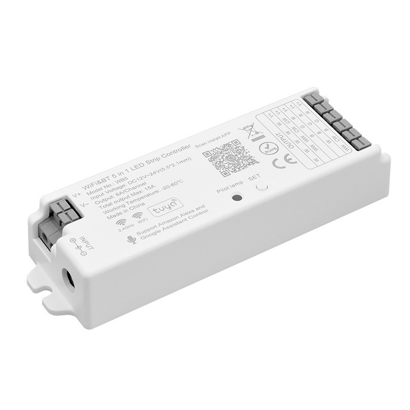 WB5 12 to 24VDC 5 in 1 Bluetooth LED Strip Lights WiFi Controller