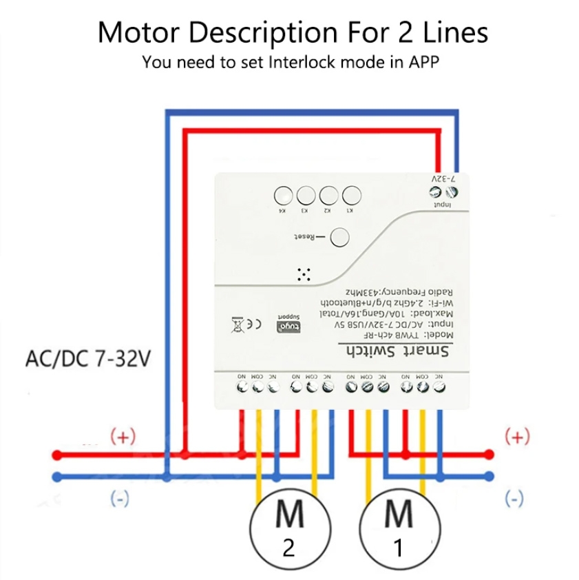 Motor Description for 2 Lines