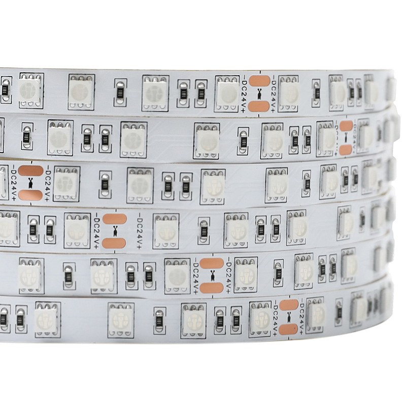 DC24V UV (Ultraviolet) LED Strips 395-405nm Flexible LED BlackLight in White PCB, For Sterilization, Halloween Party DC24V UV (Ultraviolet) LED Strips 395-405nm Flexible LED BlackLight in White PCB, For Sterilization, Halloween Party
