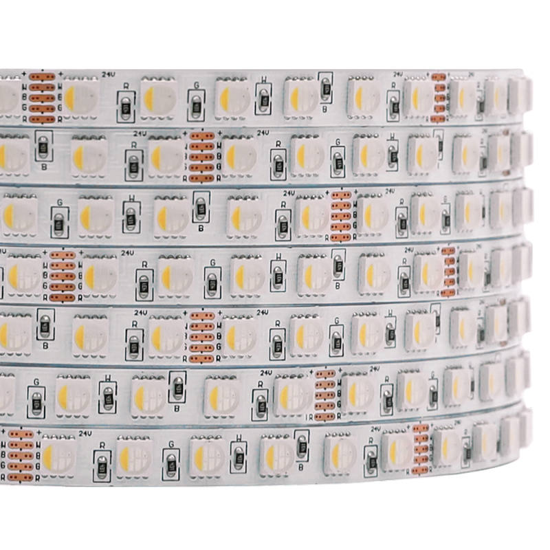 8mm Small 5050 4-in-1 LED High Density WRGB Light Strip 24V